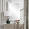 Uttermost Home Decor Uttermost Haya White Scalloped Mirror
