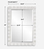 Uttermost Home Decor Uttermost Haya White Scalloped Mirror
