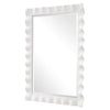 Uttermost Home Decor Uttermost Haya White Scalloped Mirror