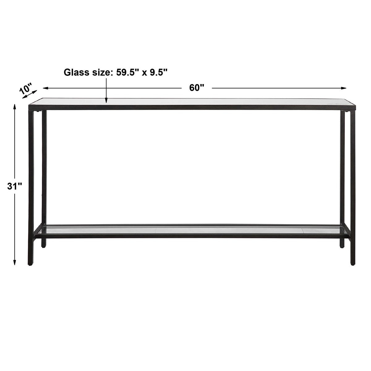 Uttermost Home Uttermost Hayley Console Table, Black