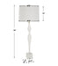 Uttermost Lighting Uttermost Helena Slender White Table Lamp
