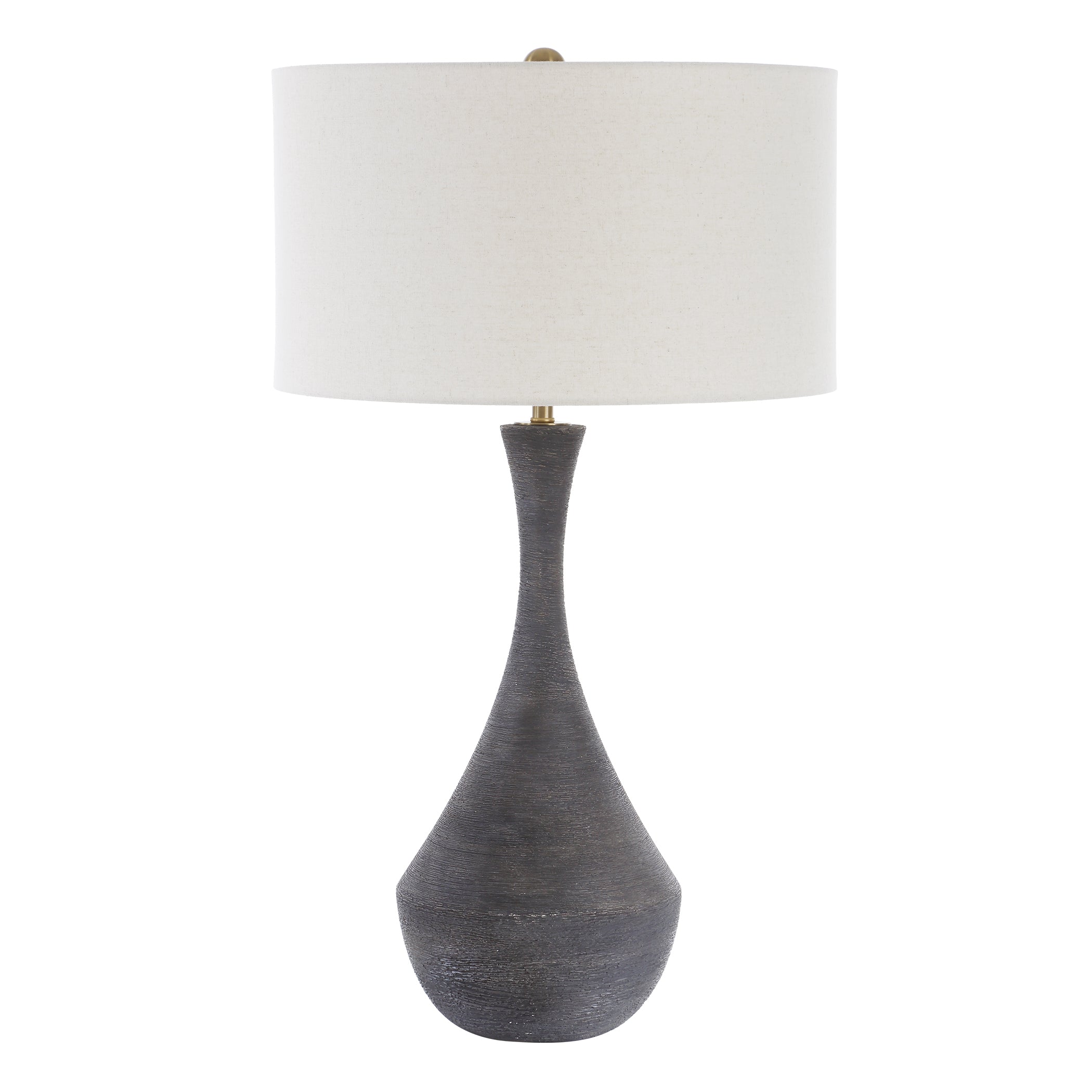 Uttermost Lighting Uttermost Helston Dark Charcoal Table Lamp