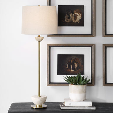 Uttermost Lighting Uttermost Hemisphere Brass Buffet Lamp