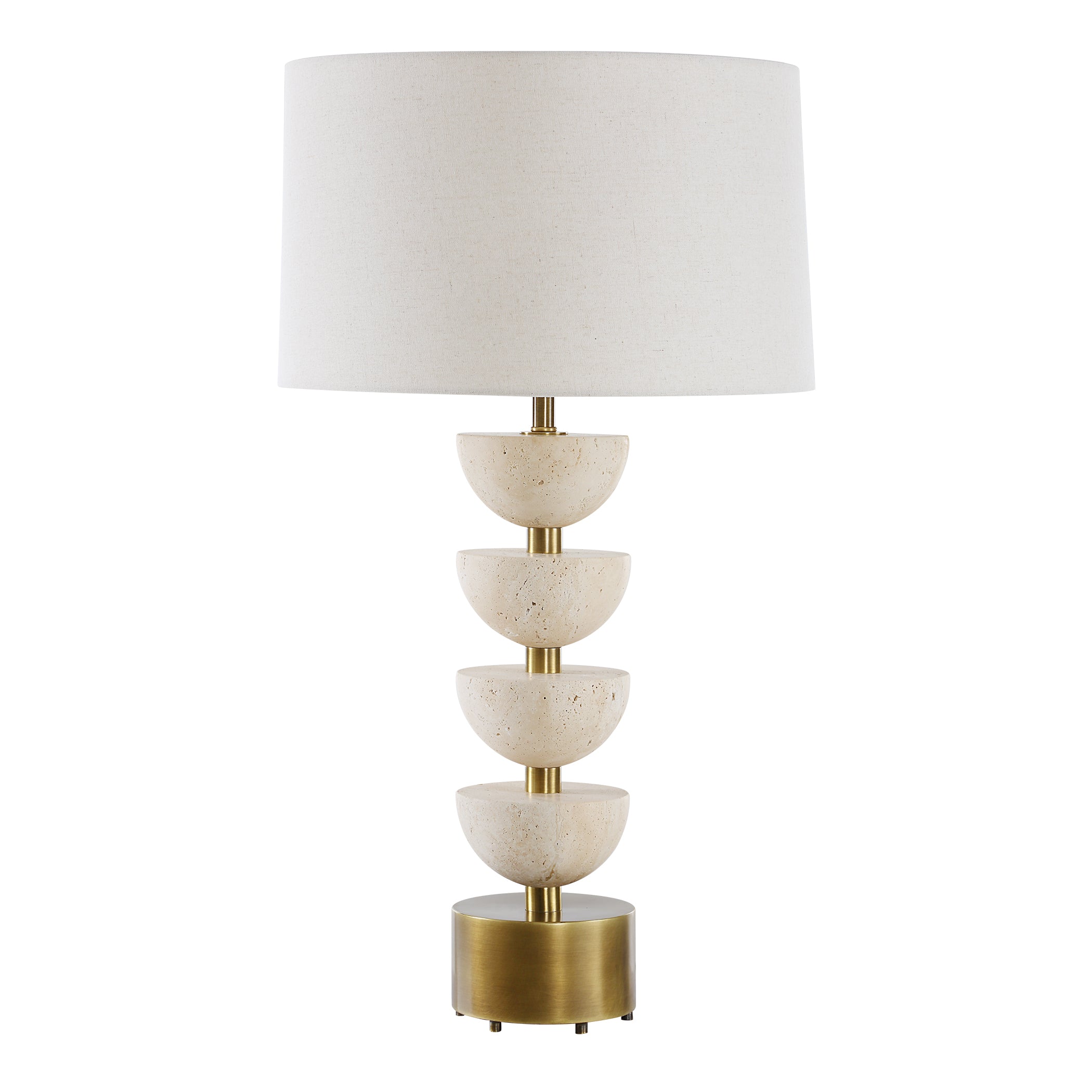 Uttermost Lighting Uttermost Hemisphere Travertine Table Lamp