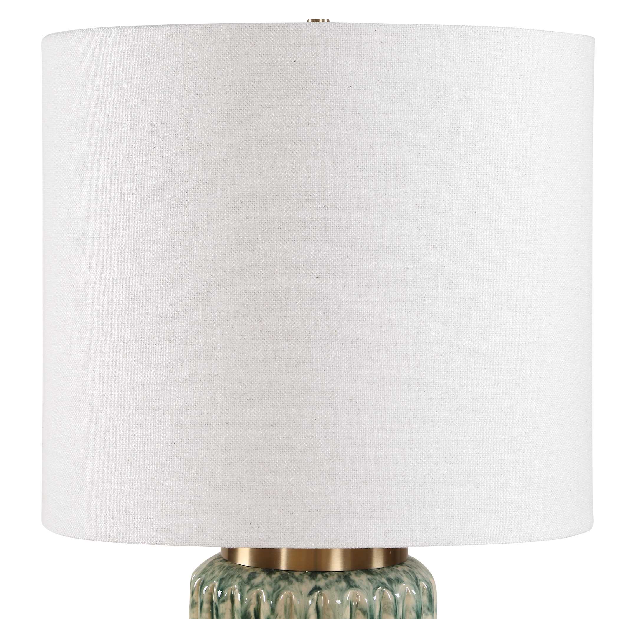 Uttermost Lighting Uttermost Hensley Ivory & Green Table Lamp