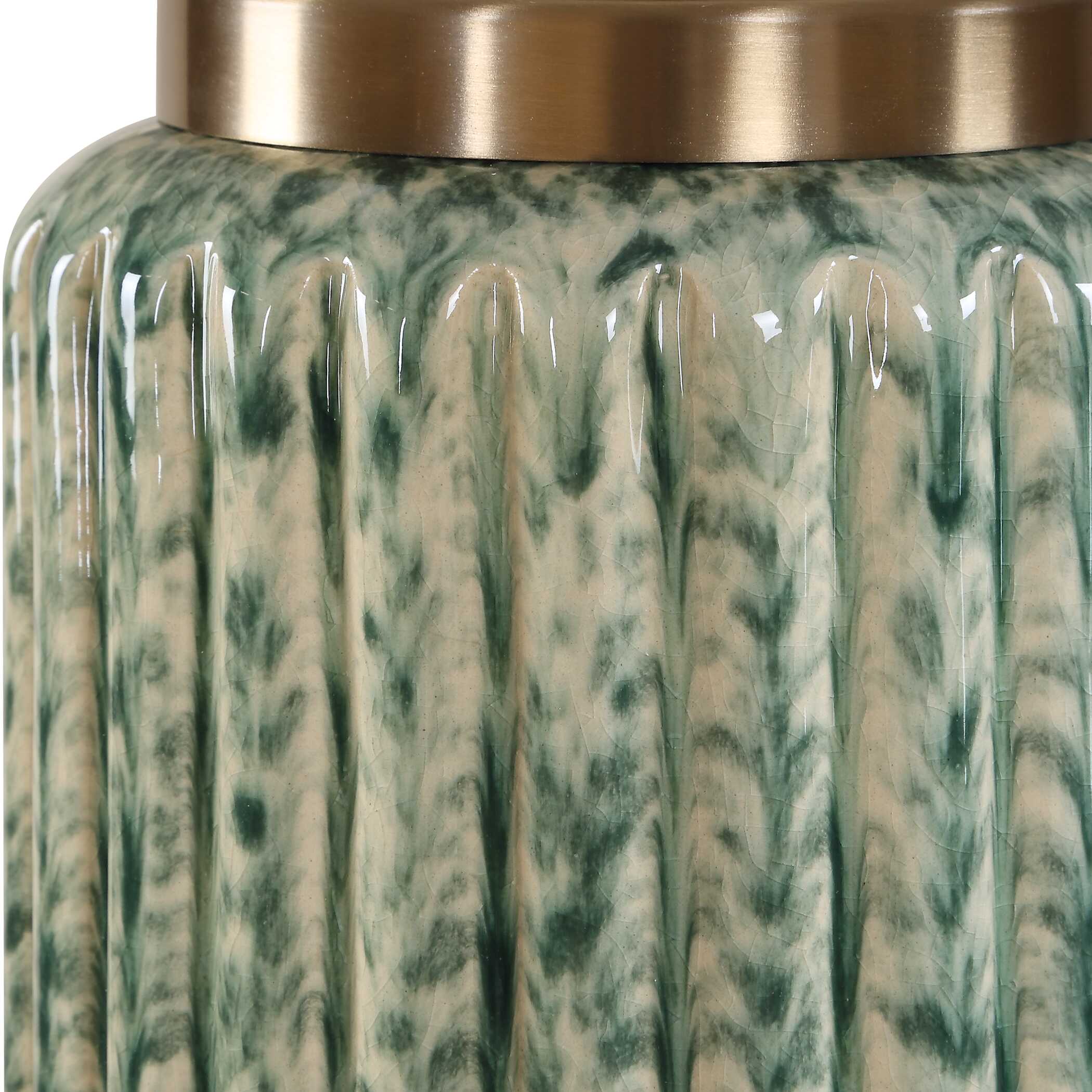 Uttermost Lighting Uttermost Hensley Ivory & Green Table Lamp