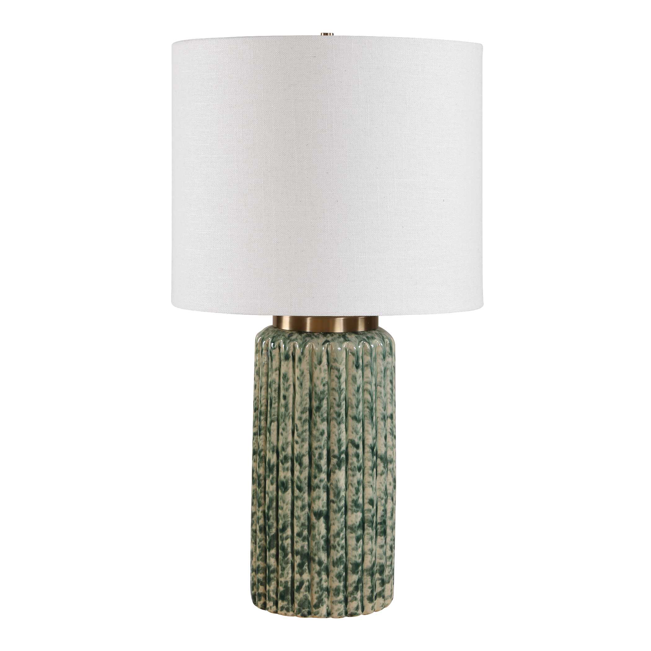 Uttermost Lighting Uttermost Hensley Ivory & Green Table Lamp