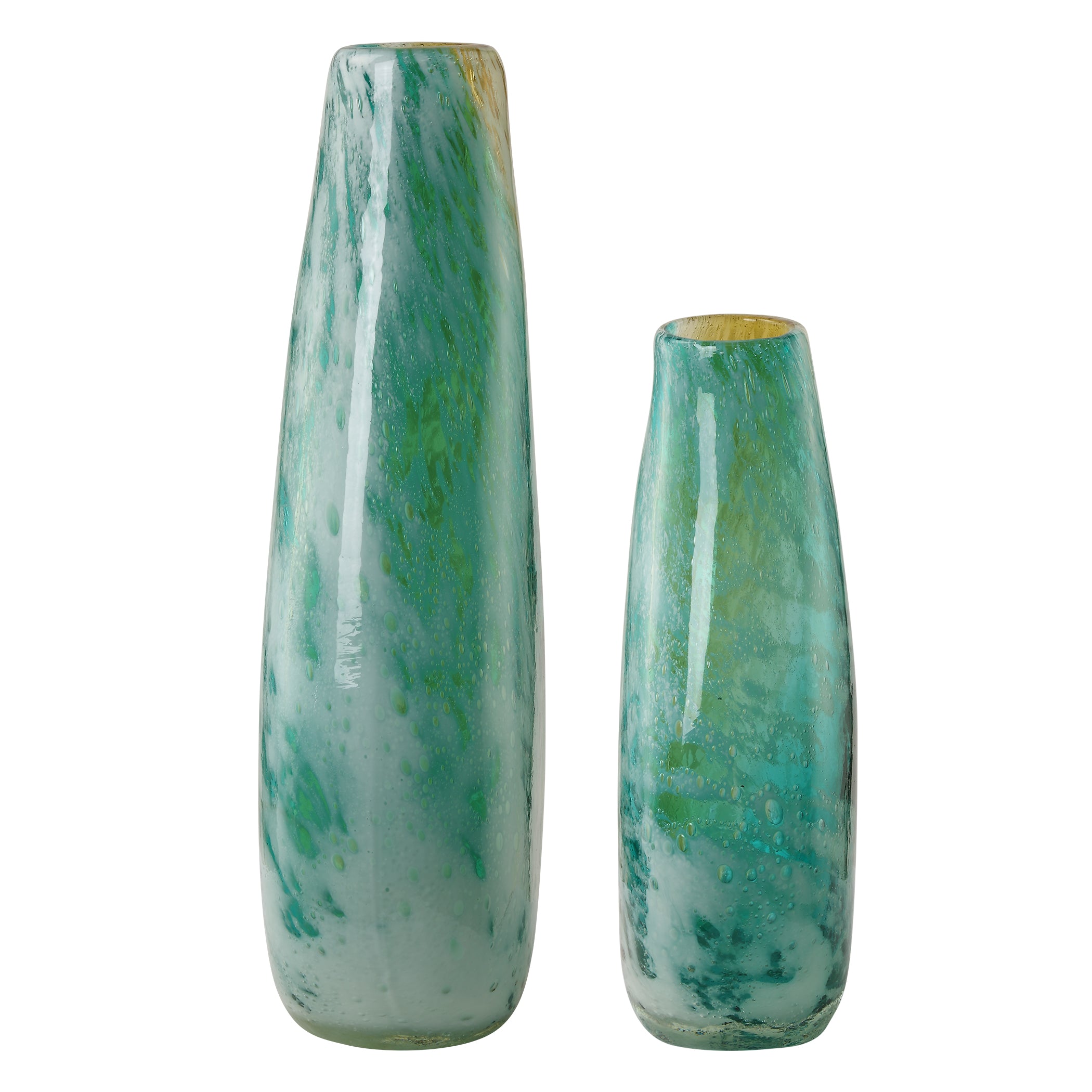 Uttermost Home Decor Uttermost High Tide Glass Vases, S/2