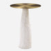 Uttermost Home Decor Uttermost Hollen White Stone Accent Table