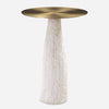 Uttermost Home Decor Uttermost Hollen White Stone Accent Table
