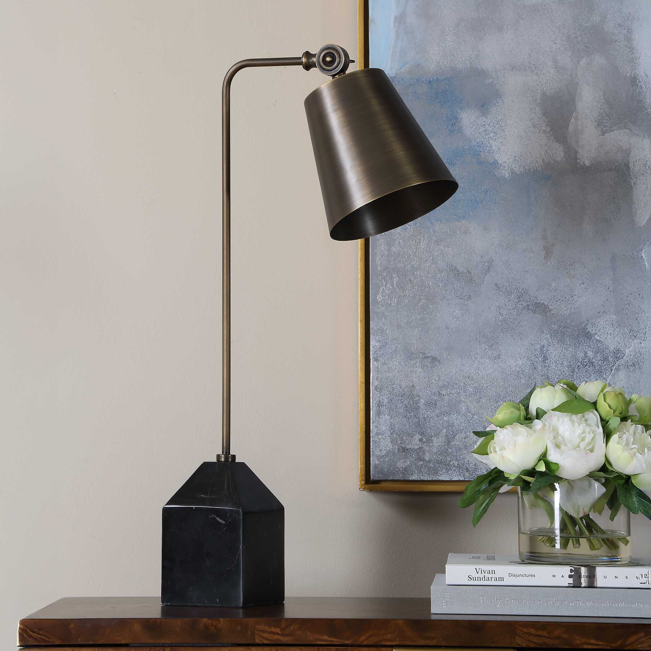Uttermost Lighting Uttermost Hutchinson Bronze Desk Lamp
