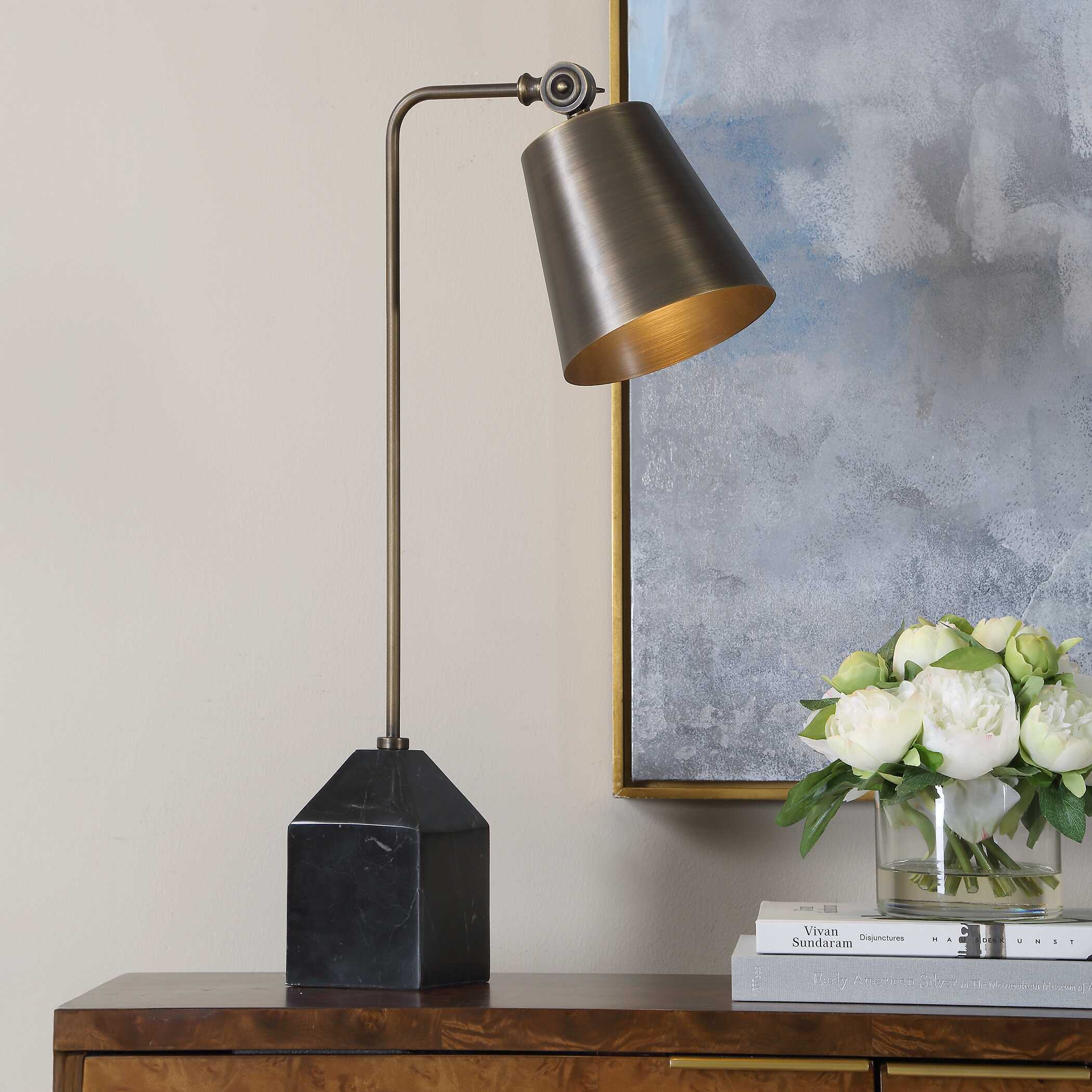 Uttermost Lighting Uttermost Hutchinson Bronze Desk Lamp