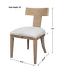 Uttermost Home Uttermost Idris Armless Chair, Natural