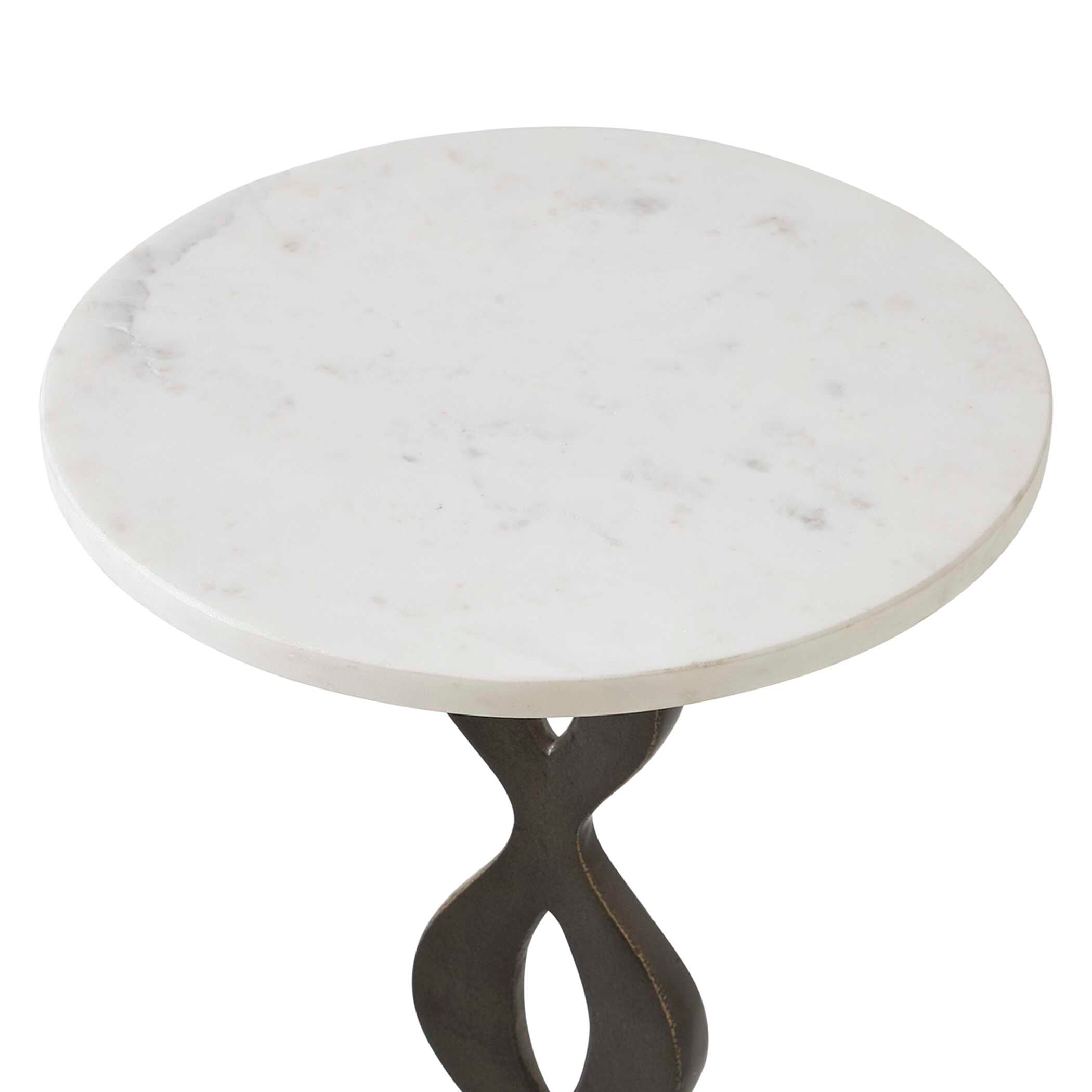 Uttermost Furniture Uttermost Ila Round White Drink Table