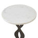 Uttermost Furniture Uttermost Ila Round White Drink Table