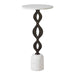 Uttermost Furniture Uttermost Ila Round White Drink Table