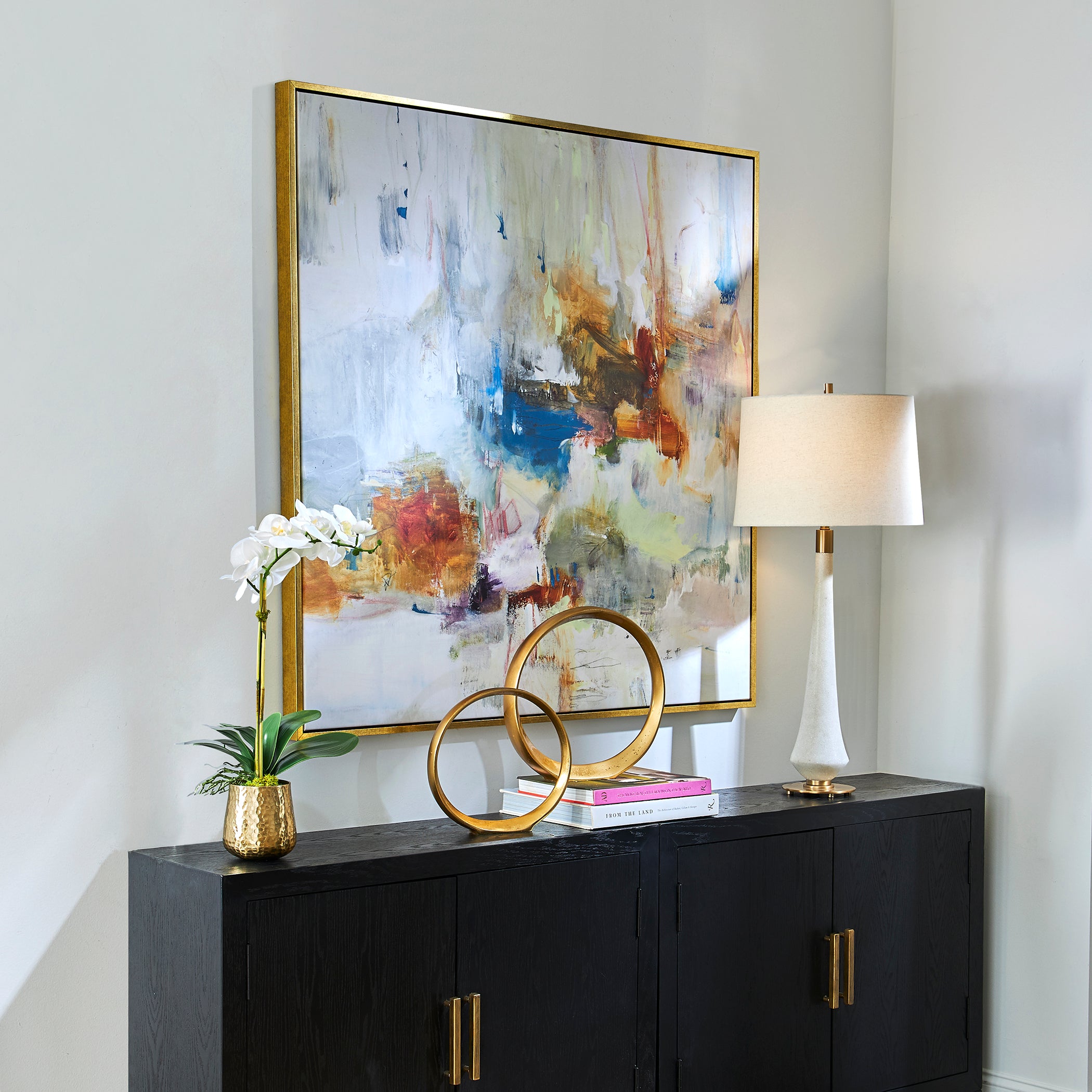Uttermost Home Motor Freight - To be Quoted Uttermost In The Beginning Framed Abstract Art
