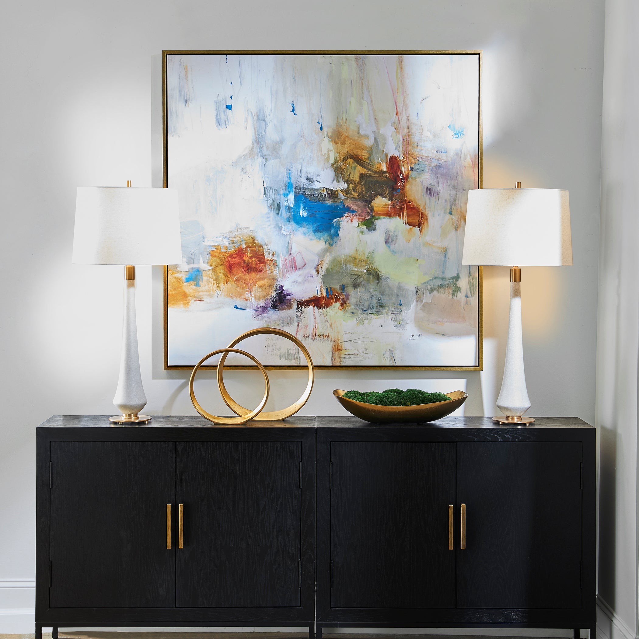 Uttermost Home Motor Freight - To be Quoted Uttermost In The Beginning Framed Abstract Art