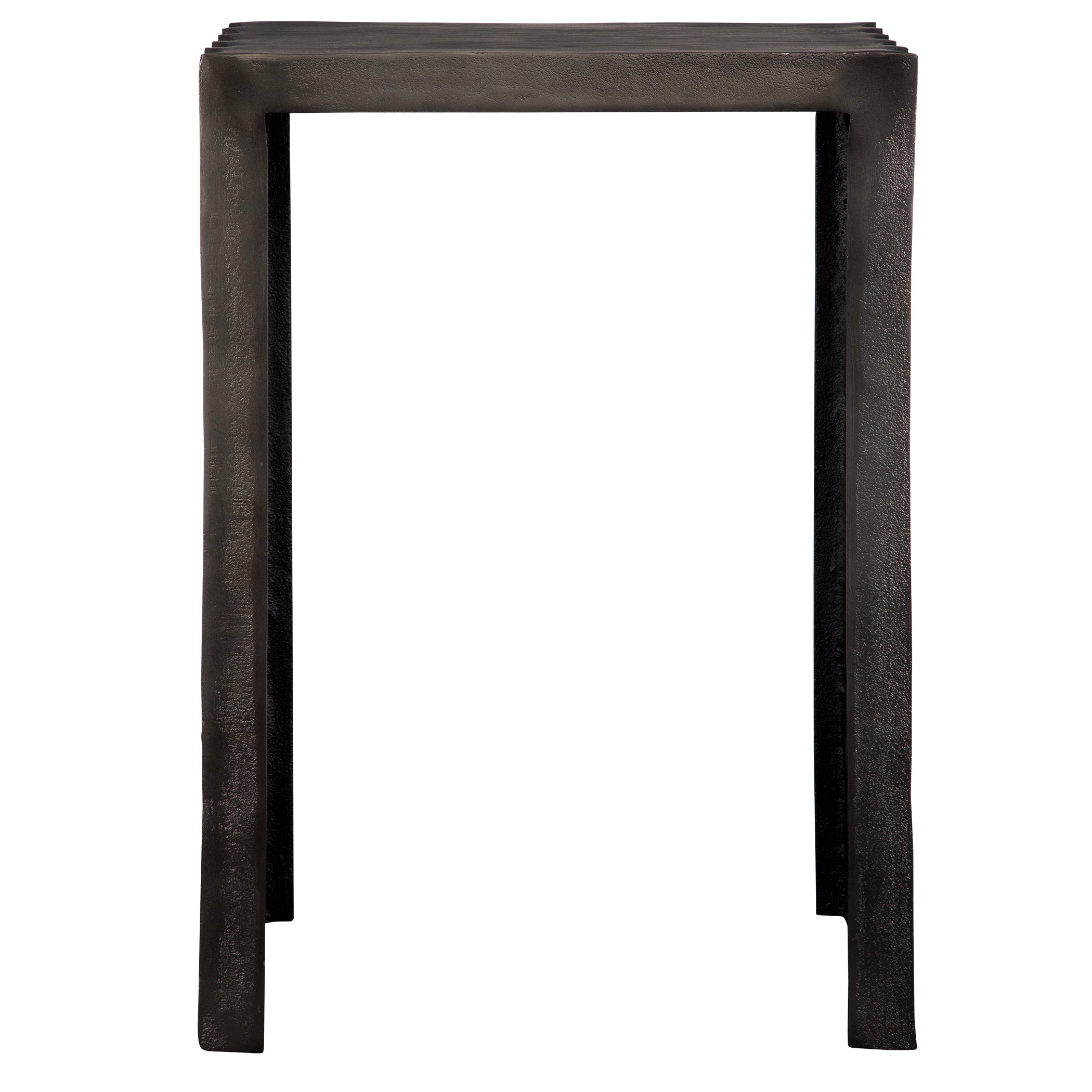 Uttermost Home Uttermost In The Groove Aluminum Accent Table
