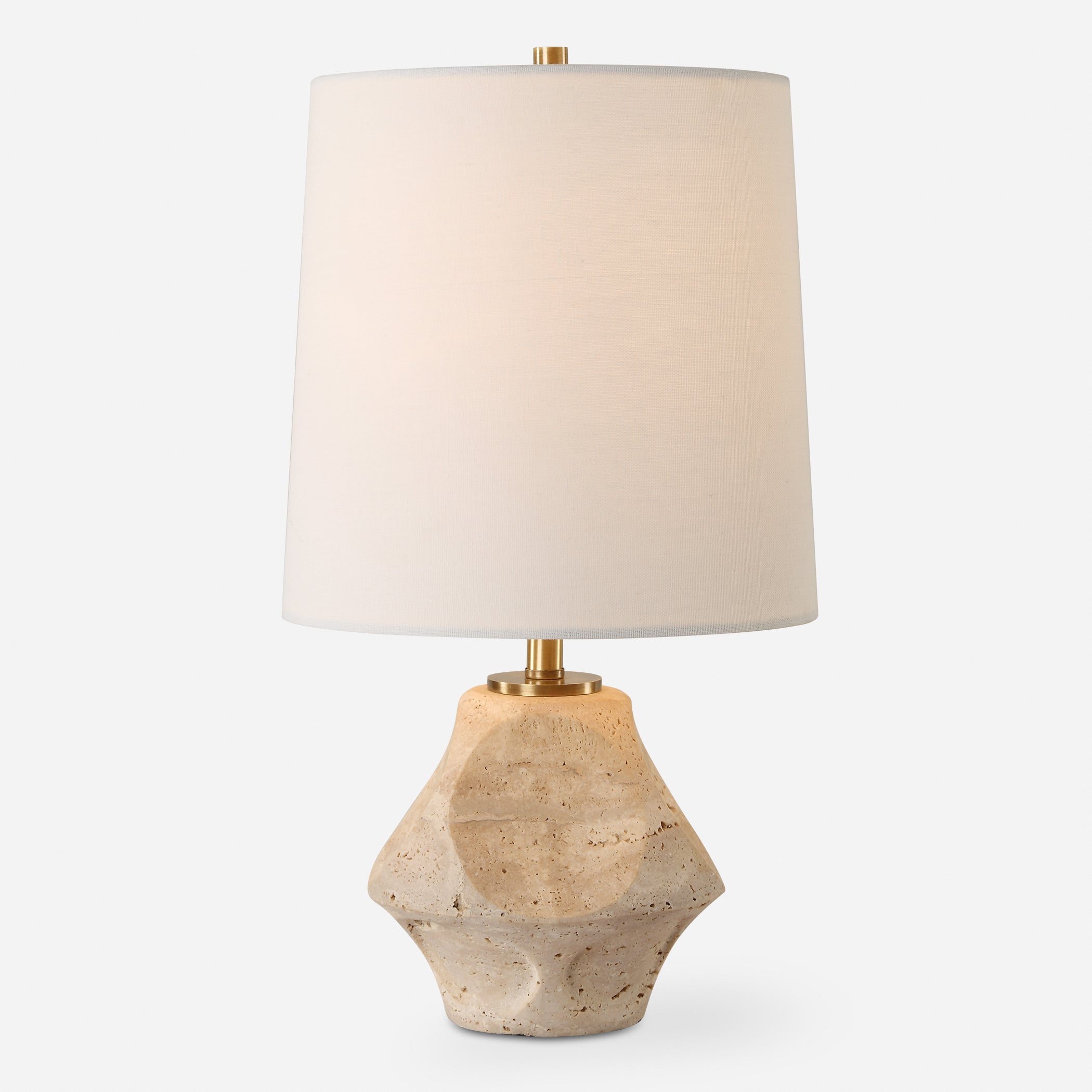 Uttermost Lighting Uttermost Indent Travertine Accent Lamp