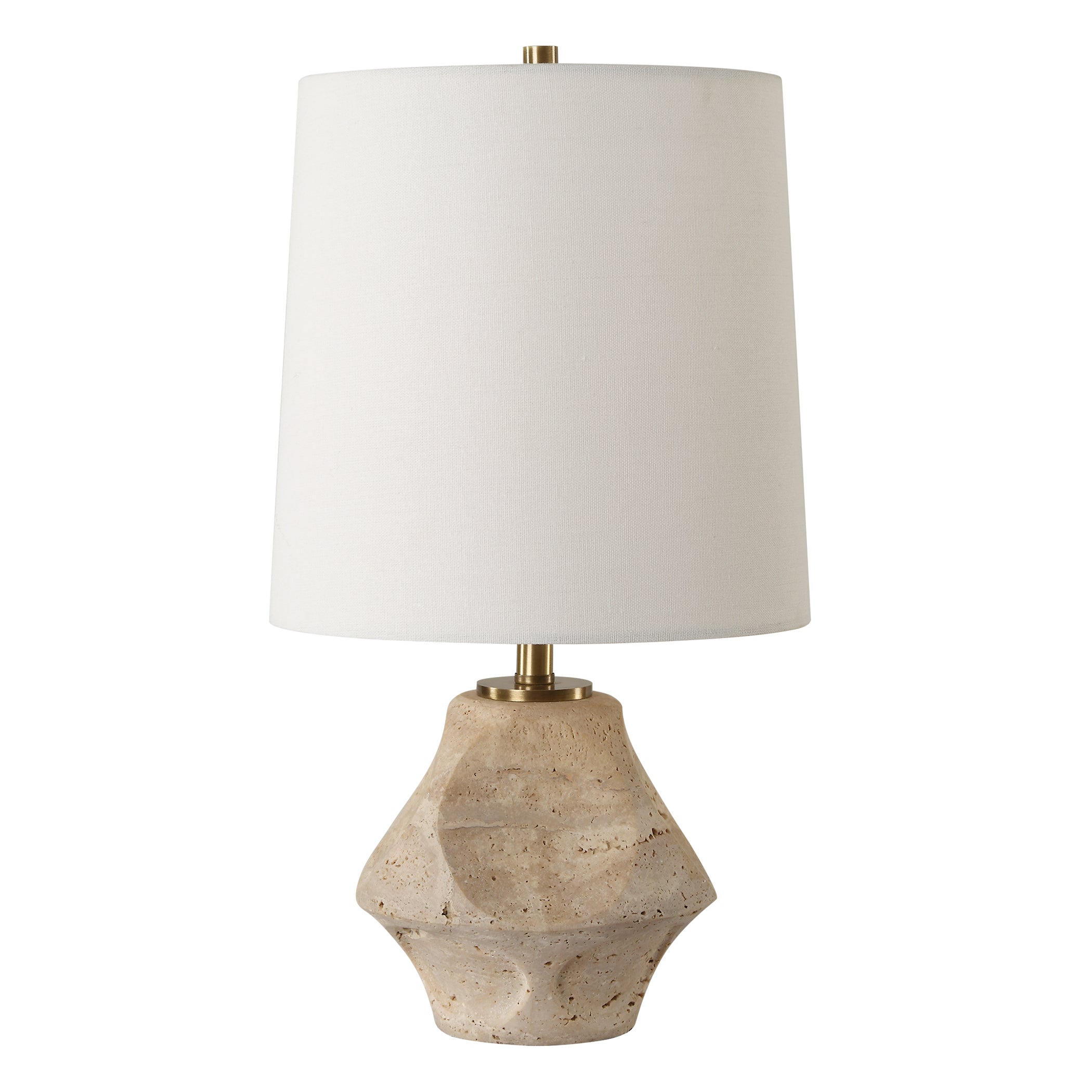 Uttermost Lighting Uttermost Indent Travertine Accent Lamp