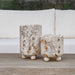 Uttermost Home Decor Uttermost Indoor-Outdoor Quarried Stone Candleholders, S/2