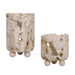 Uttermost Home Decor Uttermost Indoor-Outdoor Quarried Stone Candleholders, S/2