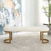 Uttermost Home Decor Uttermost Infinity Gold Bench