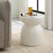 Uttermost Home Uttermost Inhale Cast White Accent Table