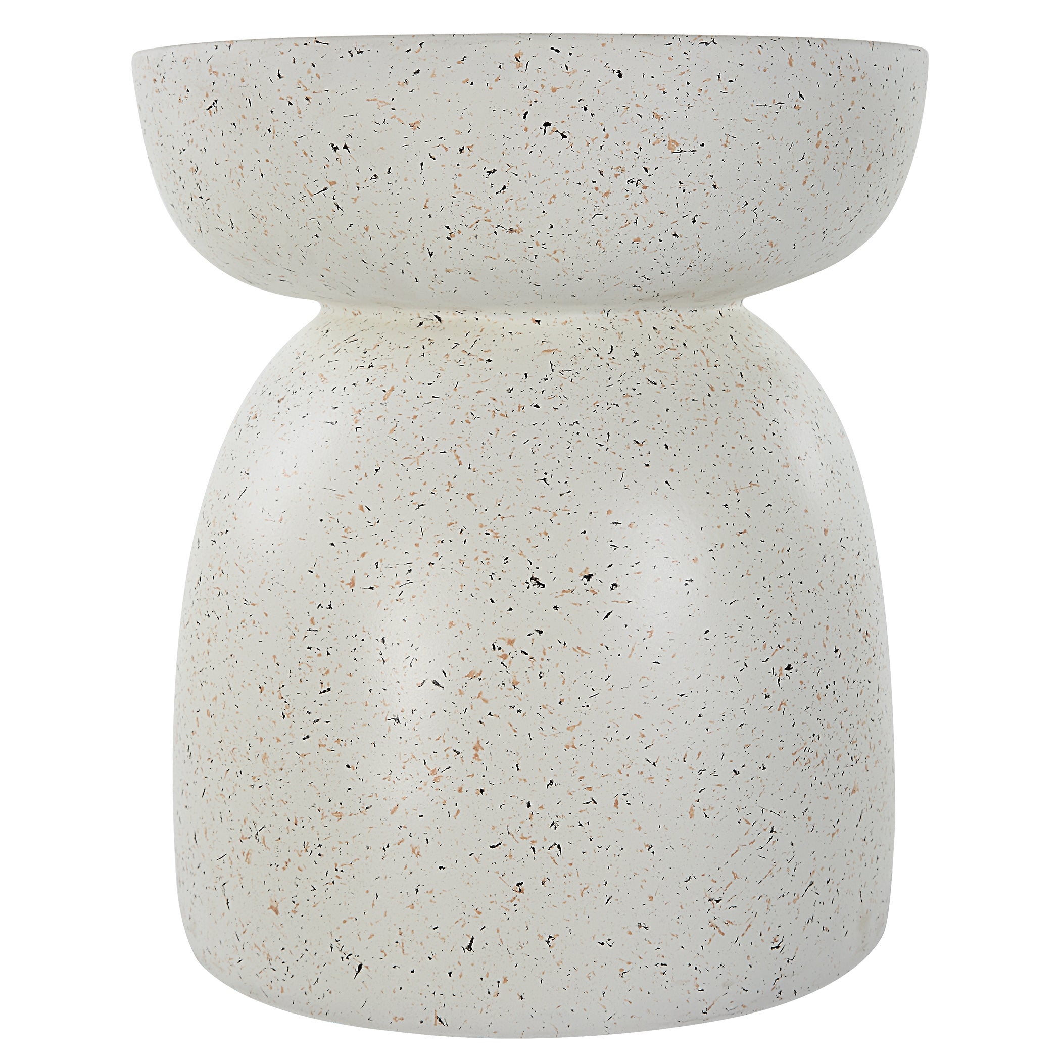 Uttermost Home Uttermost Inhale Cast White Accent Table