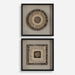 Uttermost Home Decor Uttermost Intertwine Knit Paper Shadow Box, S/2