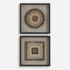 Uttermost Home Decor Uttermost Intertwine Knit Paper Shadow Box, S/2