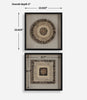 Uttermost Home Decor Uttermost Intertwine Knit Paper Shadow Box, S/2