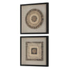 Uttermost Home Decor Uttermost Intertwine Knit Paper Shadow Box, S/2