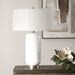 Uttermost Lighting Uttermost Iona White Glaze Table Lamp
