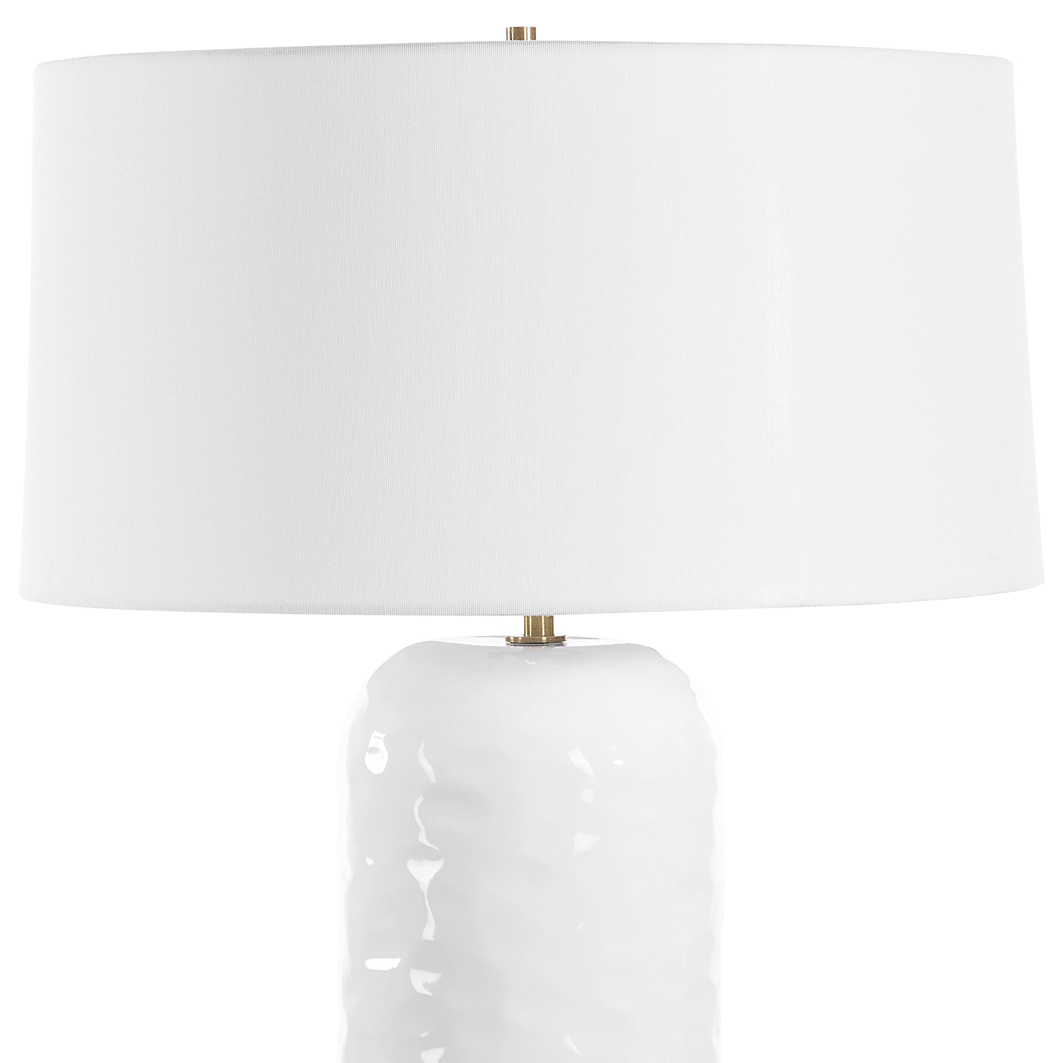 Uttermost Lighting Uttermost Iona White Glaze Table Lamp