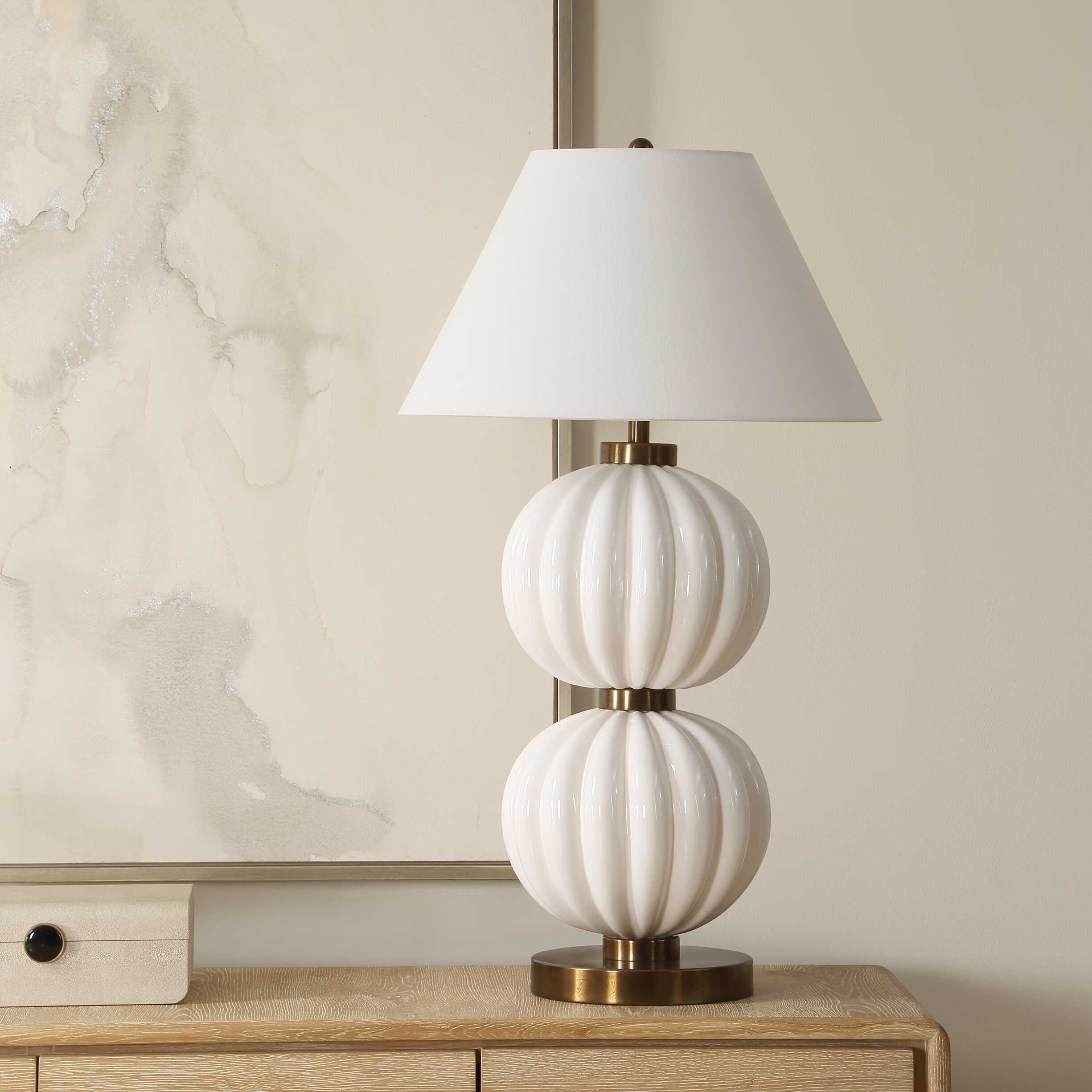 Uttermost Uttermost Irena White Sphere Table Lamp