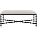 Uttermost Home Motor Freight - Rate to be Quoted Uttermost Iron Drops Cushioned Bench
