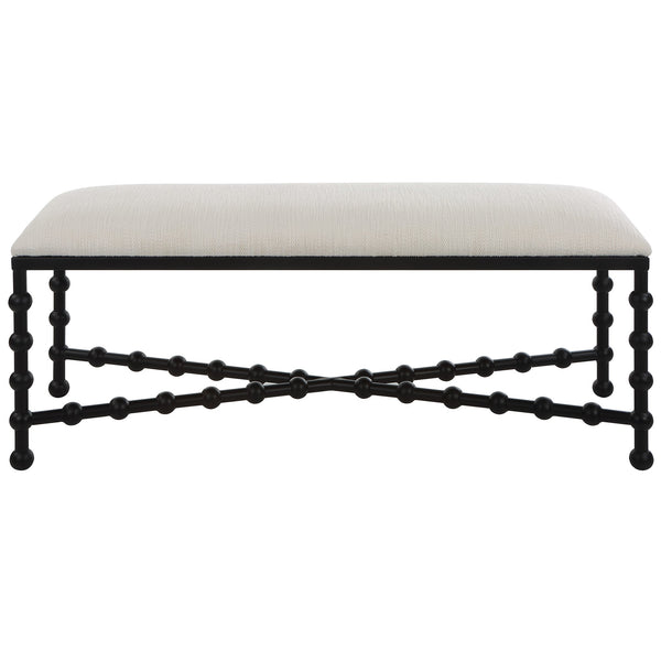Uttermost Home Motor Freight - Rate to be Quoted Uttermost Iron Drops Cushioned Bench
