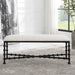 Uttermost Home Motor Freight - Rate to be Quoted Uttermost Iron Drops Cushioned Bench