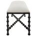Uttermost Home Motor Freight - Rate to be Quoted Uttermost Iron Drops Cushioned Bench