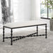 Uttermost Home Motor Freight - Rate to be Quoted Uttermost Iron Drops Cushioned Bench