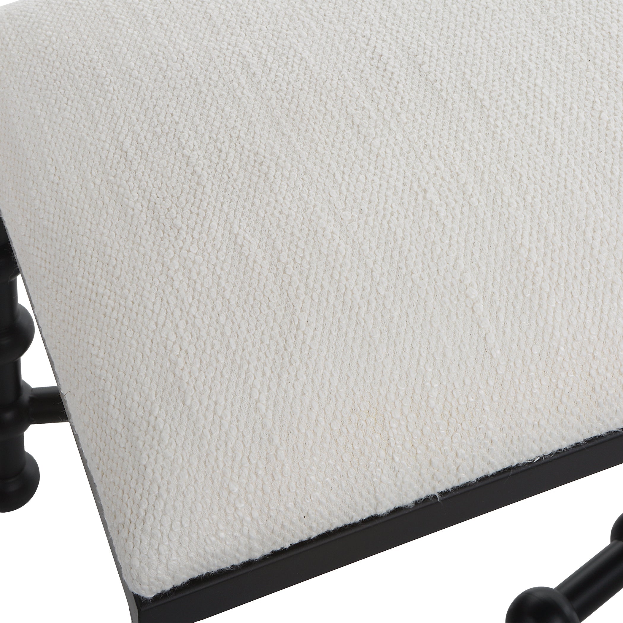 Uttermost Home Motor Freight - Rate to be Quoted Uttermost Iron Drops Cushioned Bench