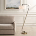 Uttermost Lighting Uttermost Irwin Curved Brass Floor Lamp