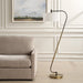 Uttermost Lighting Uttermost Irwin Curved Brass Floor Lamp
