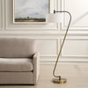 Uttermost Lighting Uttermost Irwin Curved Brass Floor Lamp