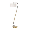 Uttermost Lighting Uttermost Irwin Curved Brass Floor Lamp