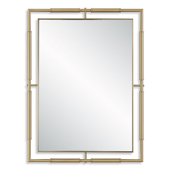 Uttermost Home Decor Uttermost It's All Connected Rectangle Brass Mirror