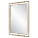 Uttermost Home Decor Uttermost It's All Connected Rectangle Brass Mirror