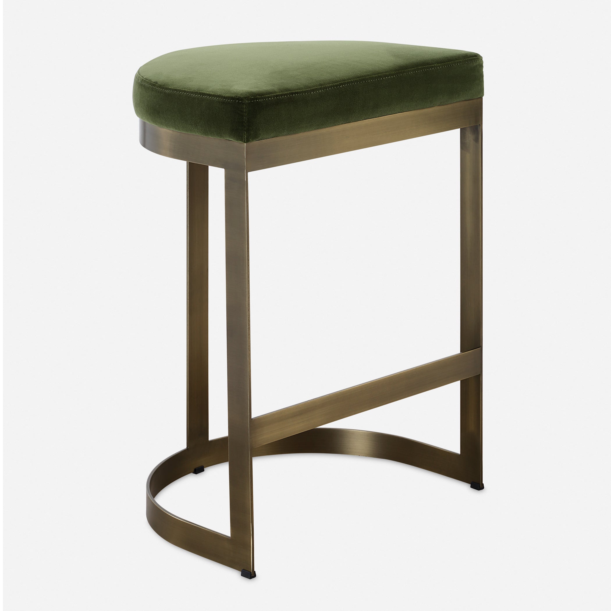 Uttermost Home Decor Uttermost Ivanna Brass Moss Counter Stool